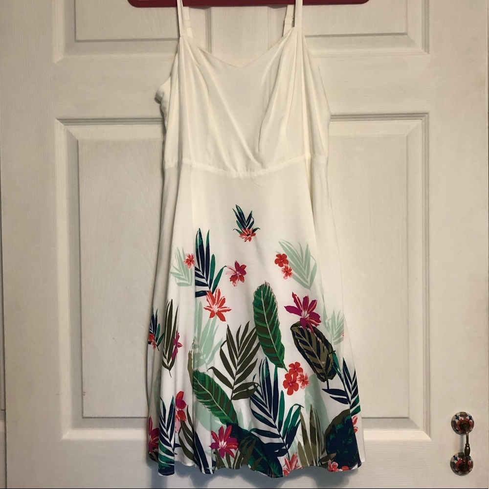 White floral dress